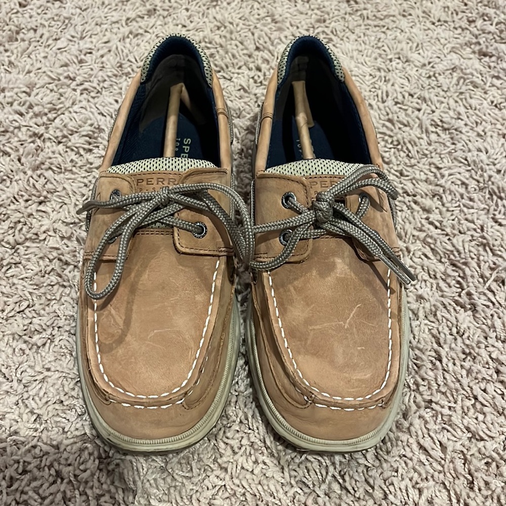 Sperry Lanyard Leather Shoe, Boys Size 6 Youth- Excellent Conditon!